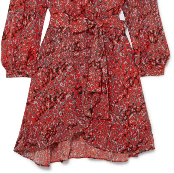 Fall Leopard Wrap Dress - Picture 5 of 12